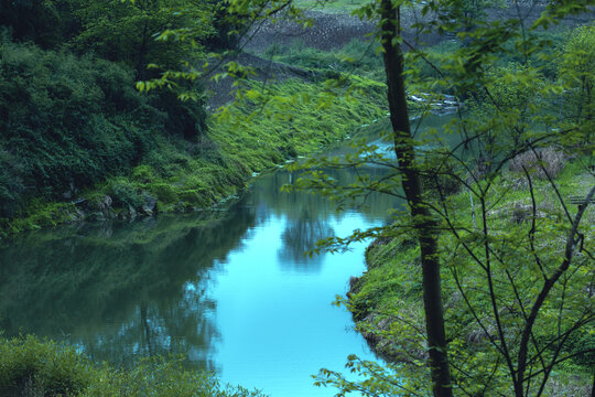 春天小湖畔