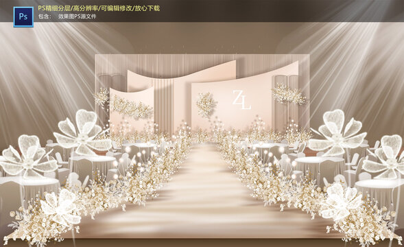 香檳色儀式區(qū)