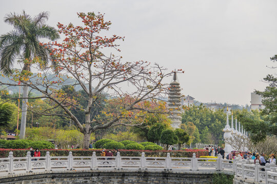 厦门南普陀寺万寿塔与塔林