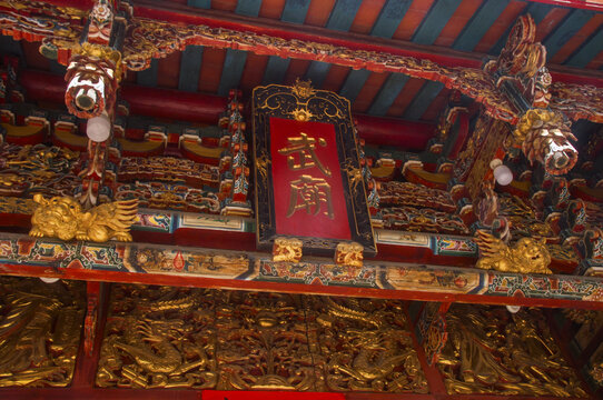 中式传统建筑雕梁画栋