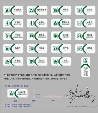 办公室导视标牌