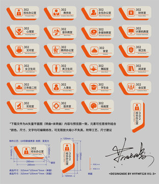 学校导视标牌