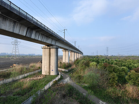 高速铁路沪杭线高架桥