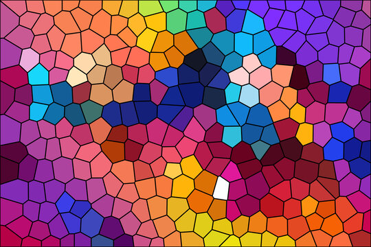 彩色玻璃几何图案