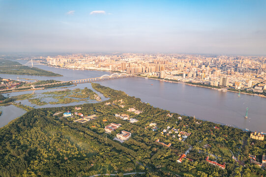 哈尔滨太阳岛风景区航拍