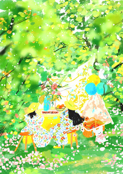 夏日露營