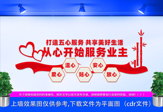 物業(yè)五心服務(wù)宣傳