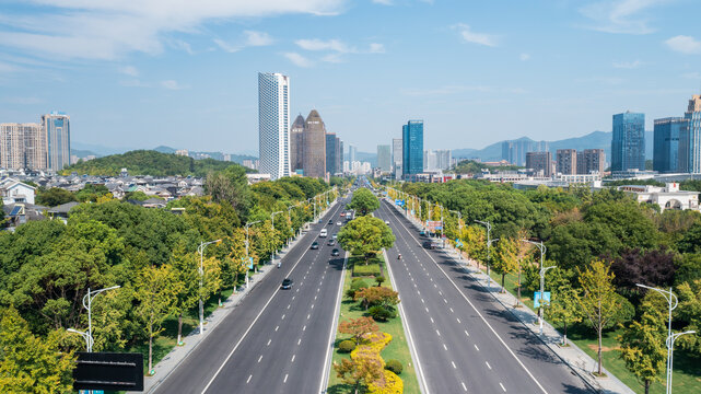 桐庐城市航拍