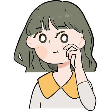 情侶甜蜜日常貼紙擠臉女孩