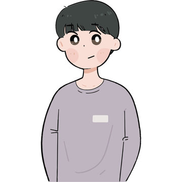 情侶甜蜜日常貼紙男孩