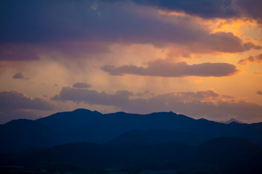 太阳落山