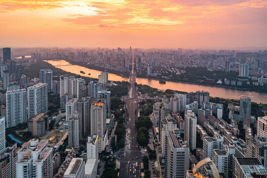 广西南宁城市风光航拍