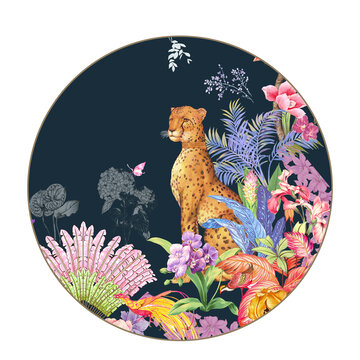 手繪豹子