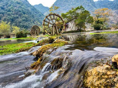 广西靖西鹅泉喀斯特山水风光