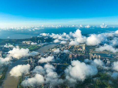 珠海横琴金融岛航拍