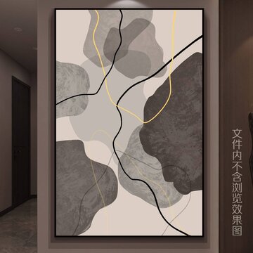 现代简约抽象装饰画