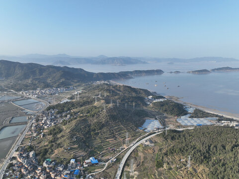 航拍宁德市霞浦县