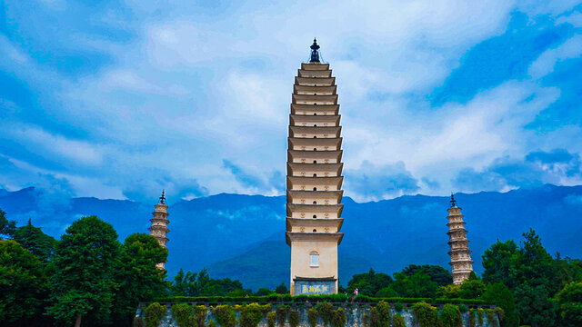 云南大理崇圣寺三塔