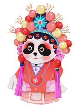 國(guó)潮風(fēng)京劇戲劇國(guó)寶熊貓