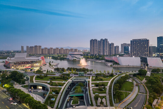 慈溪新城夜景