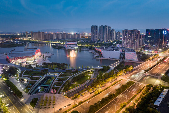 慈溪新城夜景