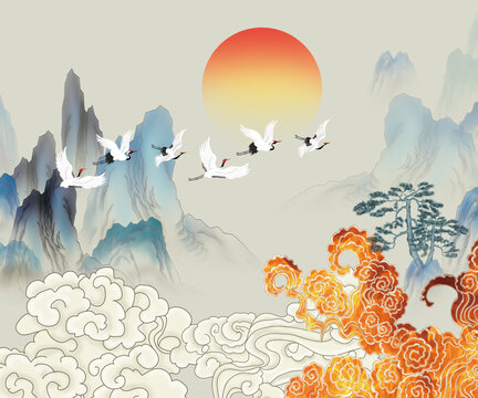 新中式山水畫