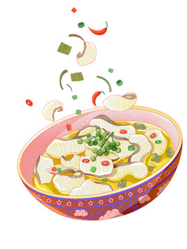 國(guó)潮風(fēng)美食酸菜魚(yú)