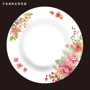 餐具花纹图案设计