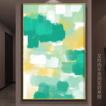現(xiàn)代綠色抽象裝飾畫