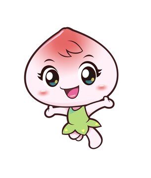 卡通可愛(ài)小桃子妹妹