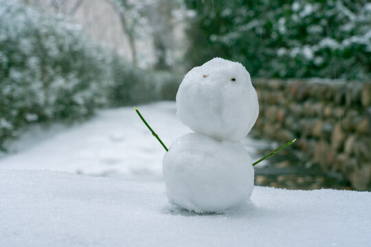 冬季雪人