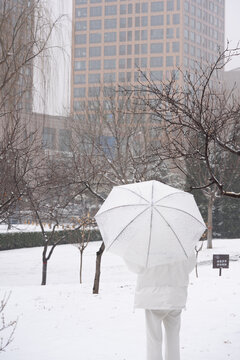 雪景人物