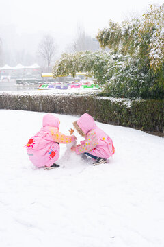 雪景人物