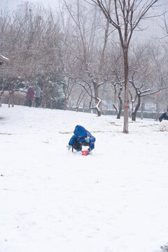 雪景人物