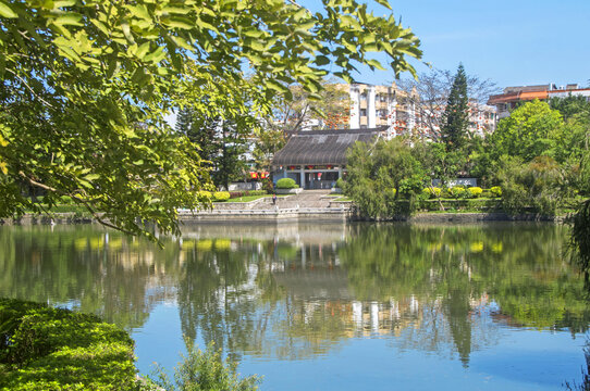 漳浦西湖湖畔景色