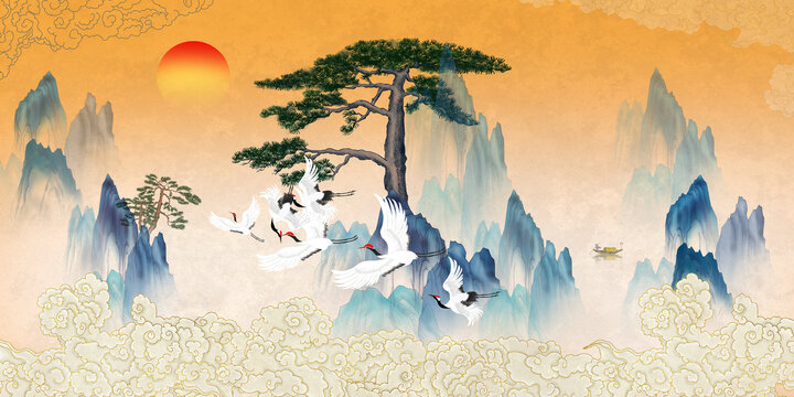 水墨山水畫