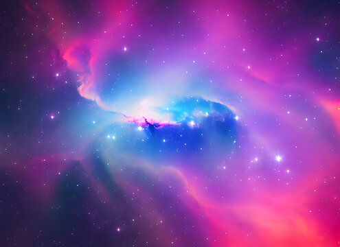 紫色旋涡星空背景