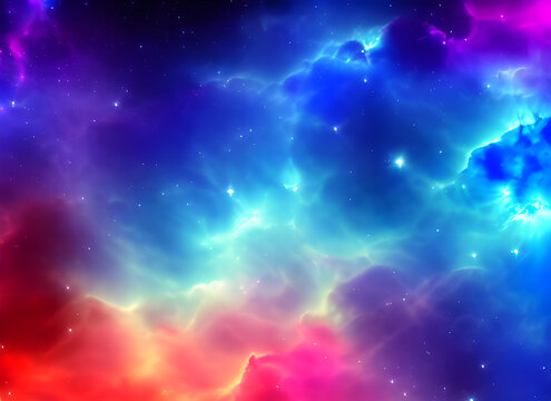浪漫藍(lán)紫色星空