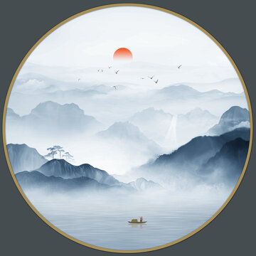 水墨山水畫