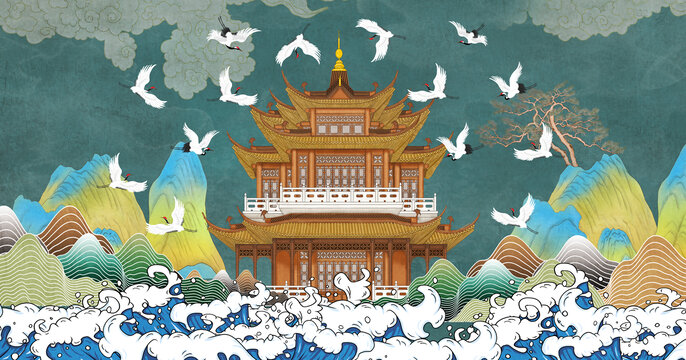 瑞鶴圖