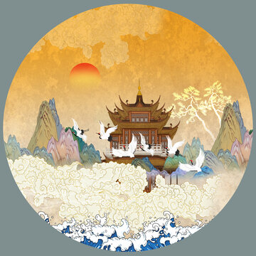 新中式山水畫(huà)
