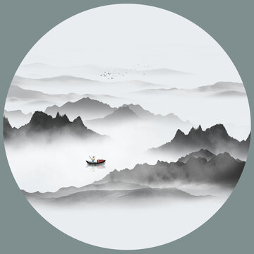 中式山水畫