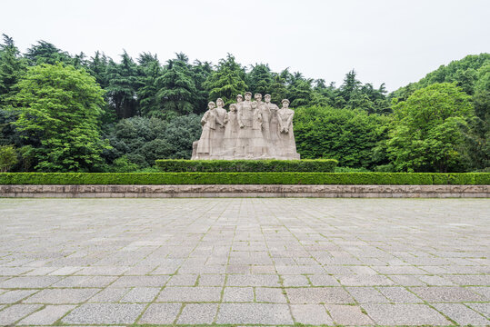 中国江苏南京雨花台烈士雕像