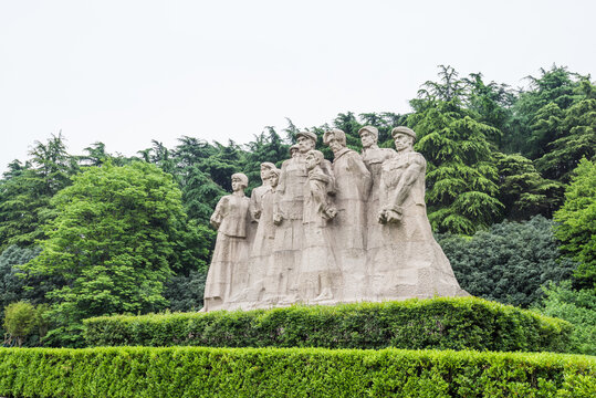 中国江苏南京雨花台烈士雕像