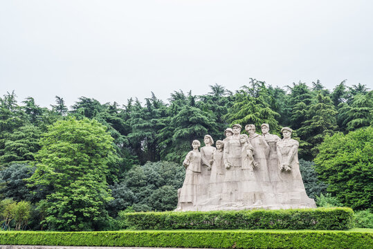 中国江苏南京雨花台烈士雕像