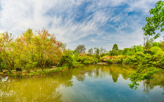 南京栖霞山桃花涧风光