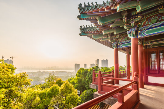 中国江苏南京的阅江楼风景