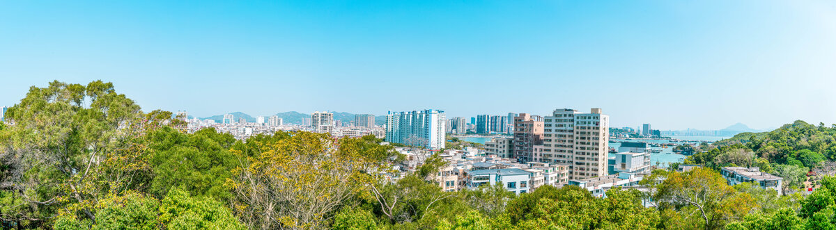 内湖海港汕尾港全景图