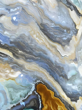 彩色水纹抽象纹理大理石