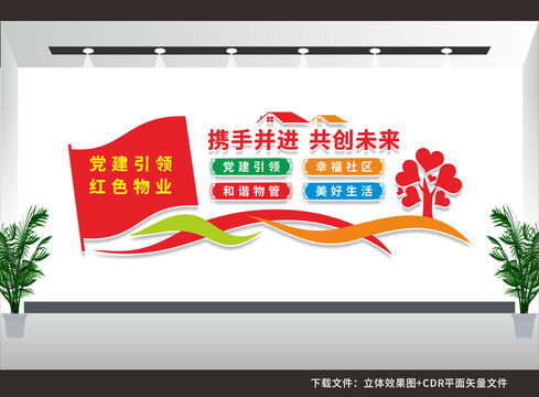 紅色物業(yè)文化墻